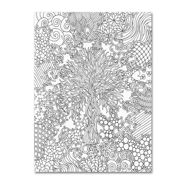 Kathy G. Ahrens Mixed Coloring Book 55 14 x 19 Canvas Art Image 2