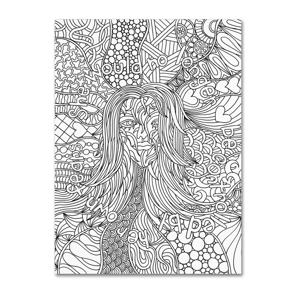 Kathy G. Ahrens Mixed Coloring Book 58 14 x 19 Canvas Art Image 2