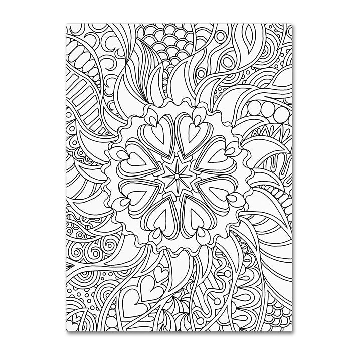 Kathy G. Ahrens Mixed Coloring Book 61 14 x 19 Canvas Art Image 1