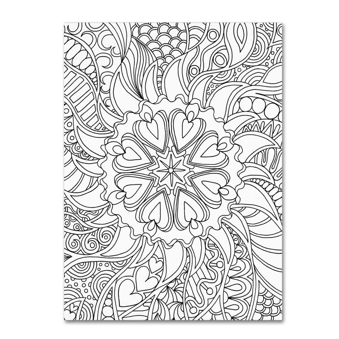 Kathy G. Ahrens Mixed Coloring Book 61 14 x 19 Canvas Art Image 2