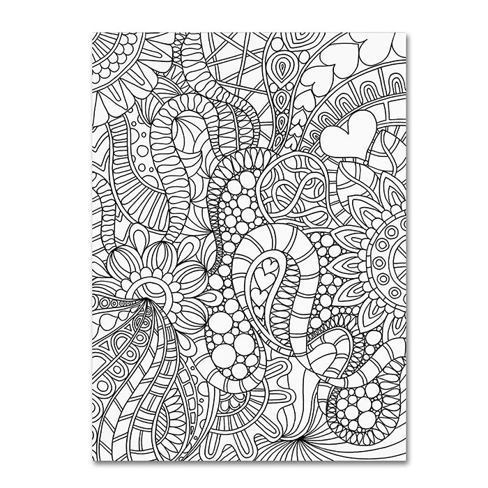 Kathy G. Ahrens Mixed Coloring Book 62 14 x 19 Canvas Art Image 1