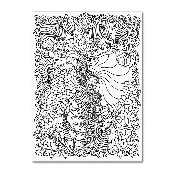 Kathy G. Ahrens Mixed Coloring Book 64 14 x 19 Canvas Art Image 1