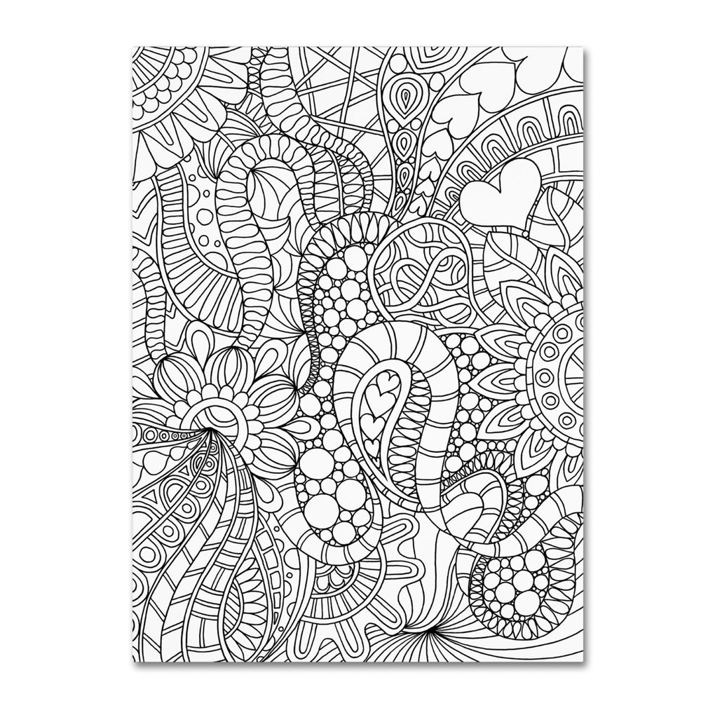 Kathy G. Ahrens Mixed Coloring Book 62 14 x 19 Canvas Art Image 2