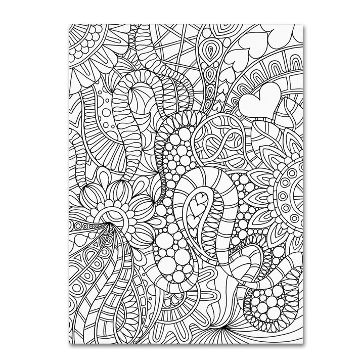 Kathy G. Ahrens Mixed Coloring Book 62 14 x 19 Canvas Art Image 2