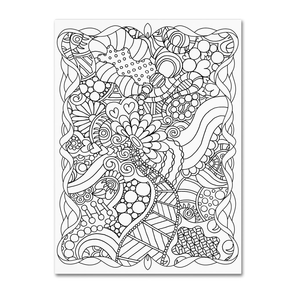 Kathy G. Ahrens Mixed Coloring Book 63 14 x 19 Canvas Art Image 2