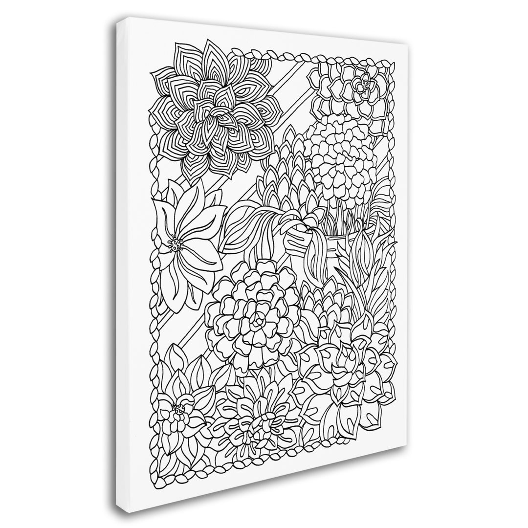 Kathy G. Ahrens Succulents 14 x 19 Canvas Art Image 3