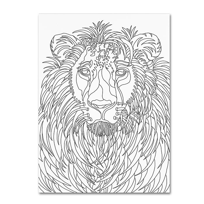 Kathy G. Ahrens Lion 14 x 19 Canvas Art Image 1