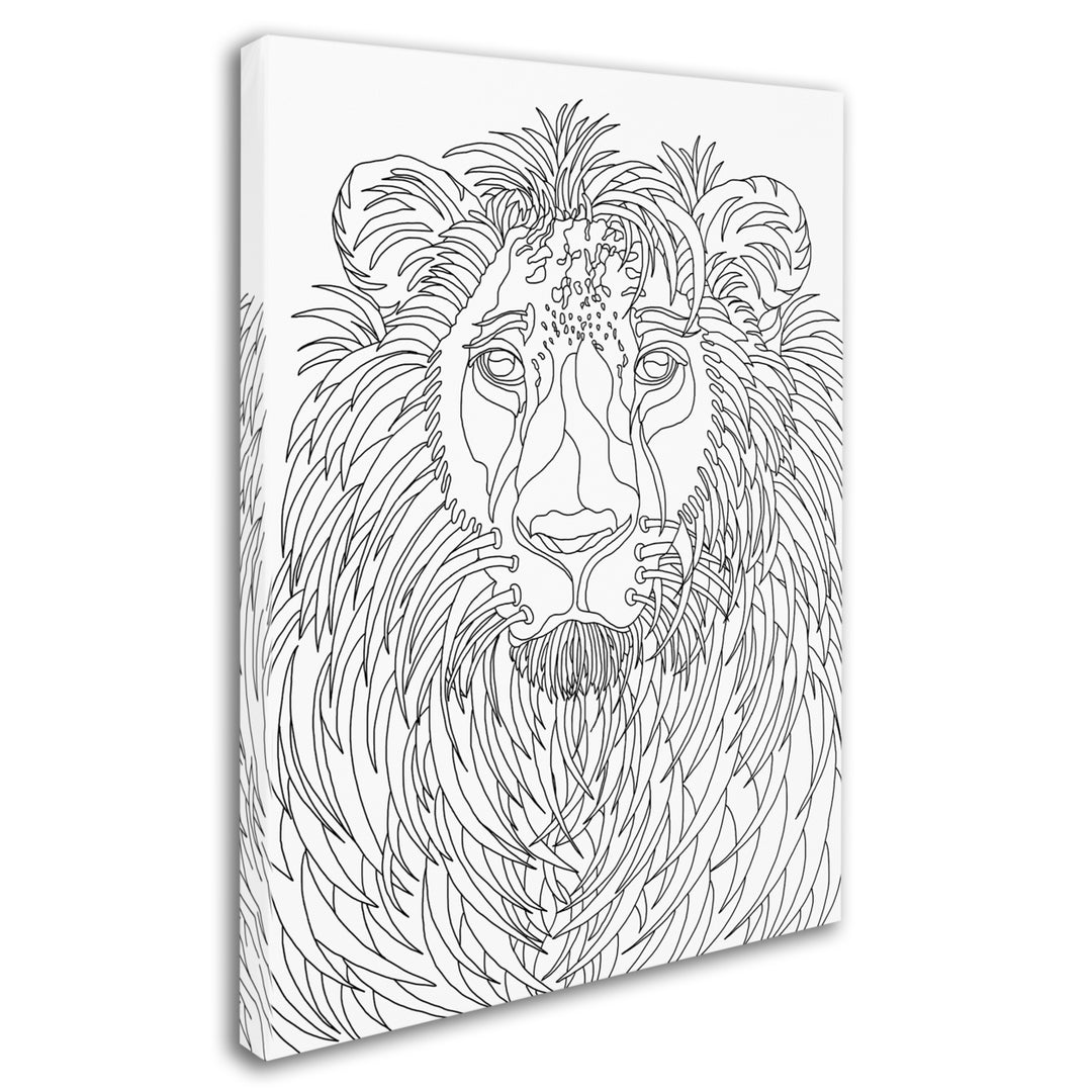 Kathy G. Ahrens Lion 14 x 19 Canvas Art Image 3