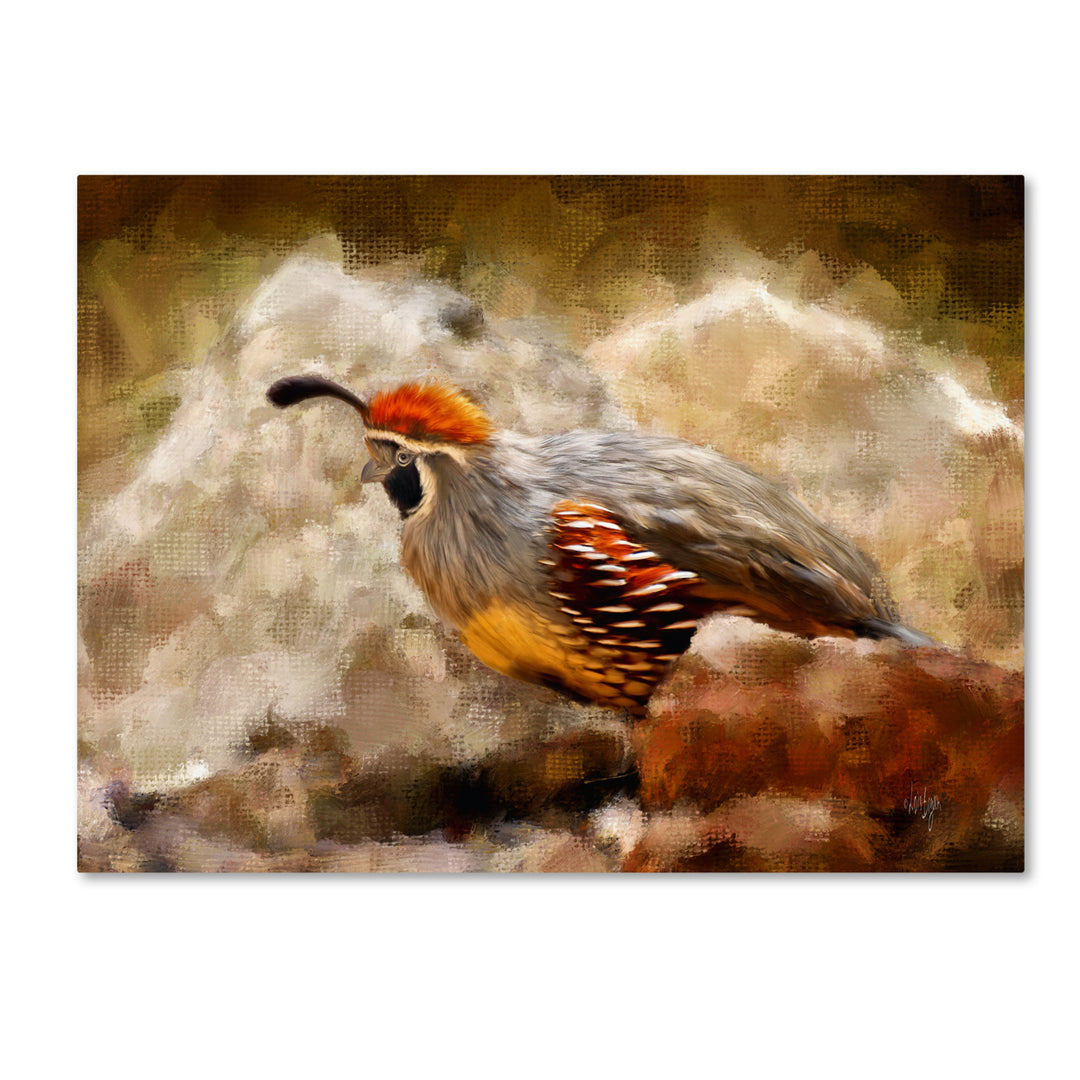 Lois Bryan Hurrying Quail 14 x 19 Canvas Art Image 2