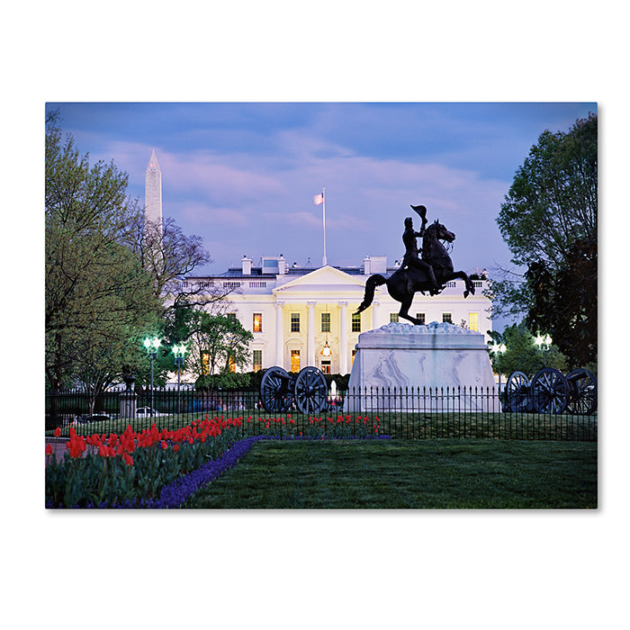 Gregory OHanlon White House from Lafayette Square 14 x 19 Canvas Art Image 1