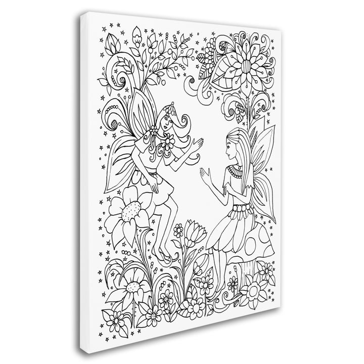 KCDoodleArt Fairy-1 14 x 19 Canvas Art Image 3