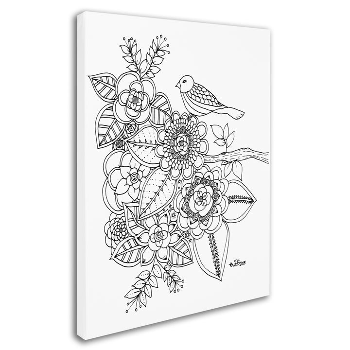 KCDoodleArt Bird 14 x 19 Canvas Art Image 3