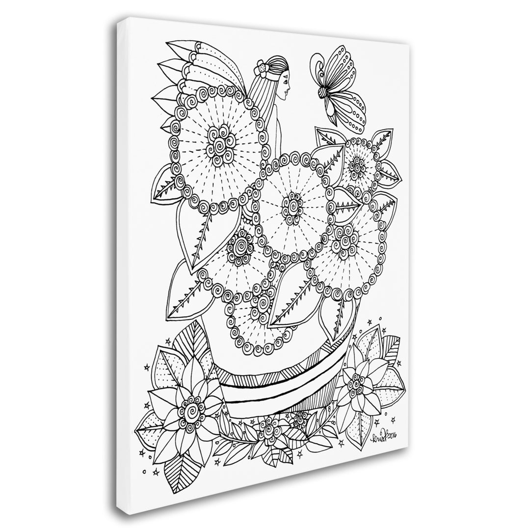 KCDoodleArt Fairy-2 14 x 19 Canvas Art Image 3