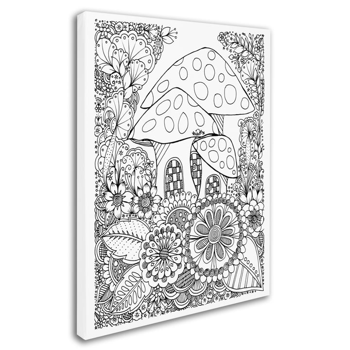 KCDoodleArt Mushroom House 14 x 19 Canvas Art Image 3