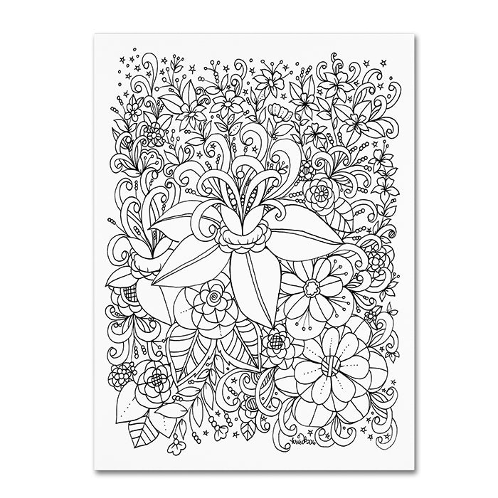 KCDoodleArt Zendoodle 2 14 x 19 Canvas Art Image 1