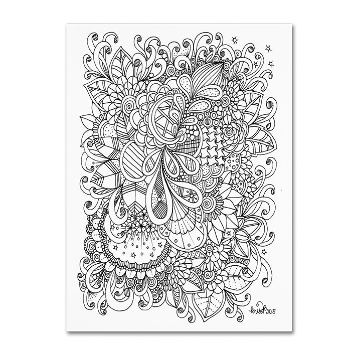 KCDoodleArt Zendoodle 1 14 x 19 Canvas Art Image 1