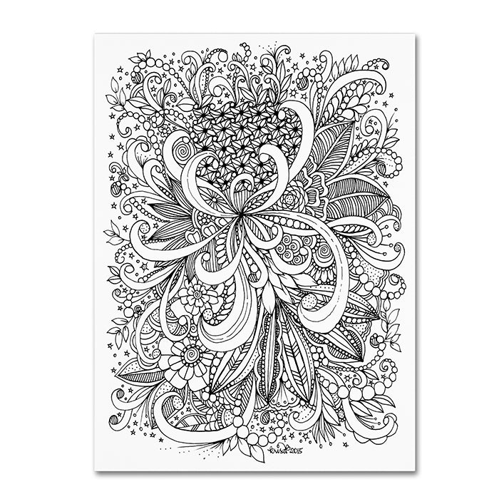 KCDoodleArt Zendoodle 3 14 x 19 Canvas Art Image 1