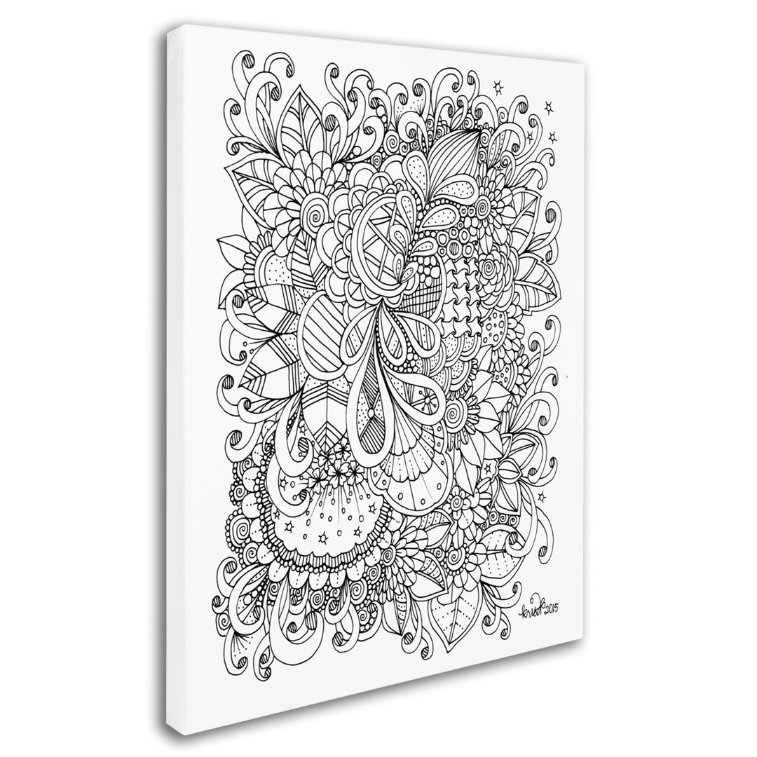 KCDoodleArt Zendoodle 1 14 x 19 Canvas Art Image 3