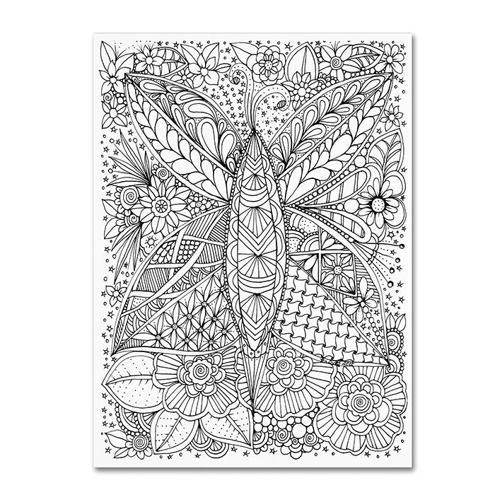 KCDoodleArt Zendoodle 4 14 x 19 Canvas Art Image 1