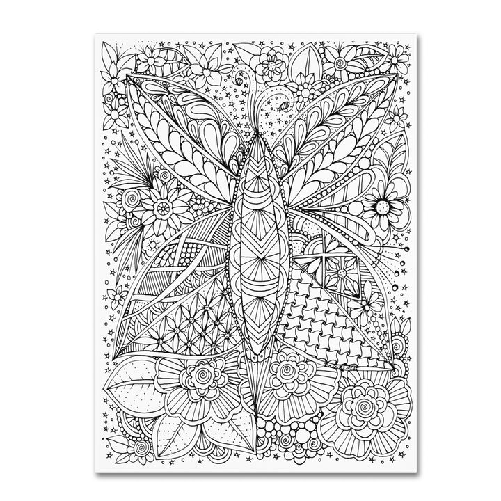 KCDoodleArt Zendoodle 4 14 x 19 Canvas Art Image 2