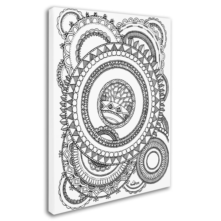 KCDoodleArt Circles 1 14 x 19 Canvas Art Image 3