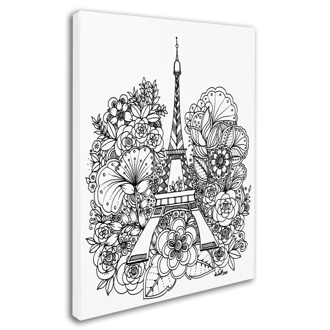 KCDoodleArt Paris 14 x 19 Canvas Art Image 3