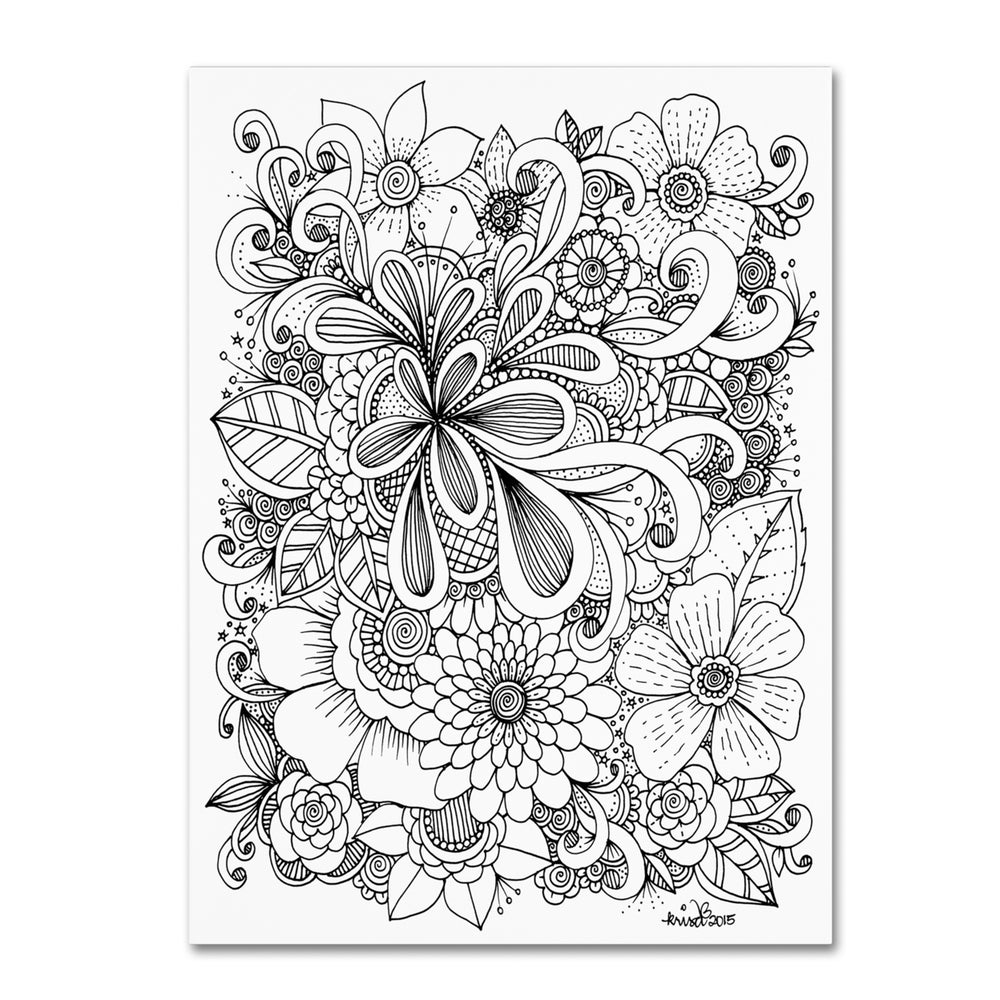 KCDoodleArt Zendoodle 5 14 x 19 Canvas Art Image 2