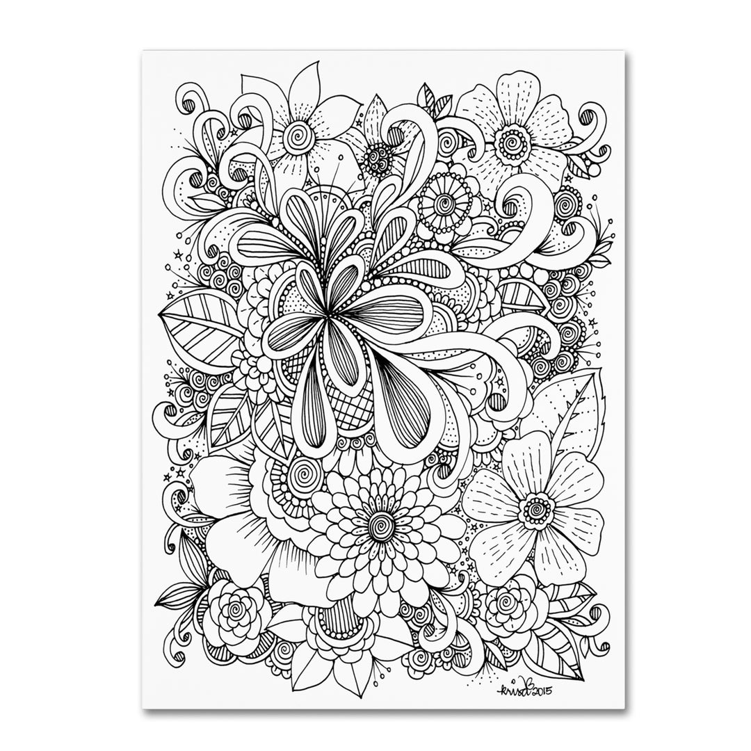 KCDoodleArt Zendoodle 5 14 x 19 Canvas Art Image 2