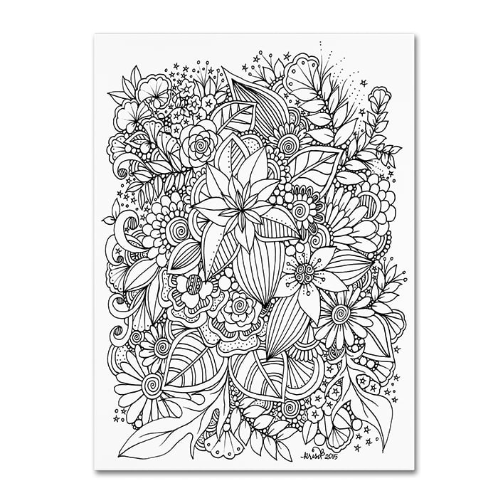 KCDoodleArt Zendoodle 6 14 x 19 Canvas Art Image 1