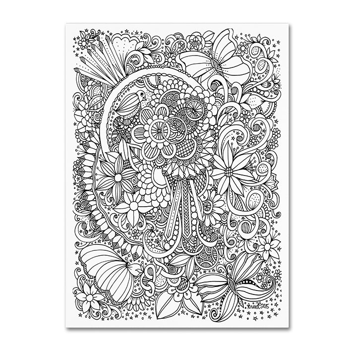 KCDoodleArt Zendoodle 8 14 x 19 Canvas Art Image 1