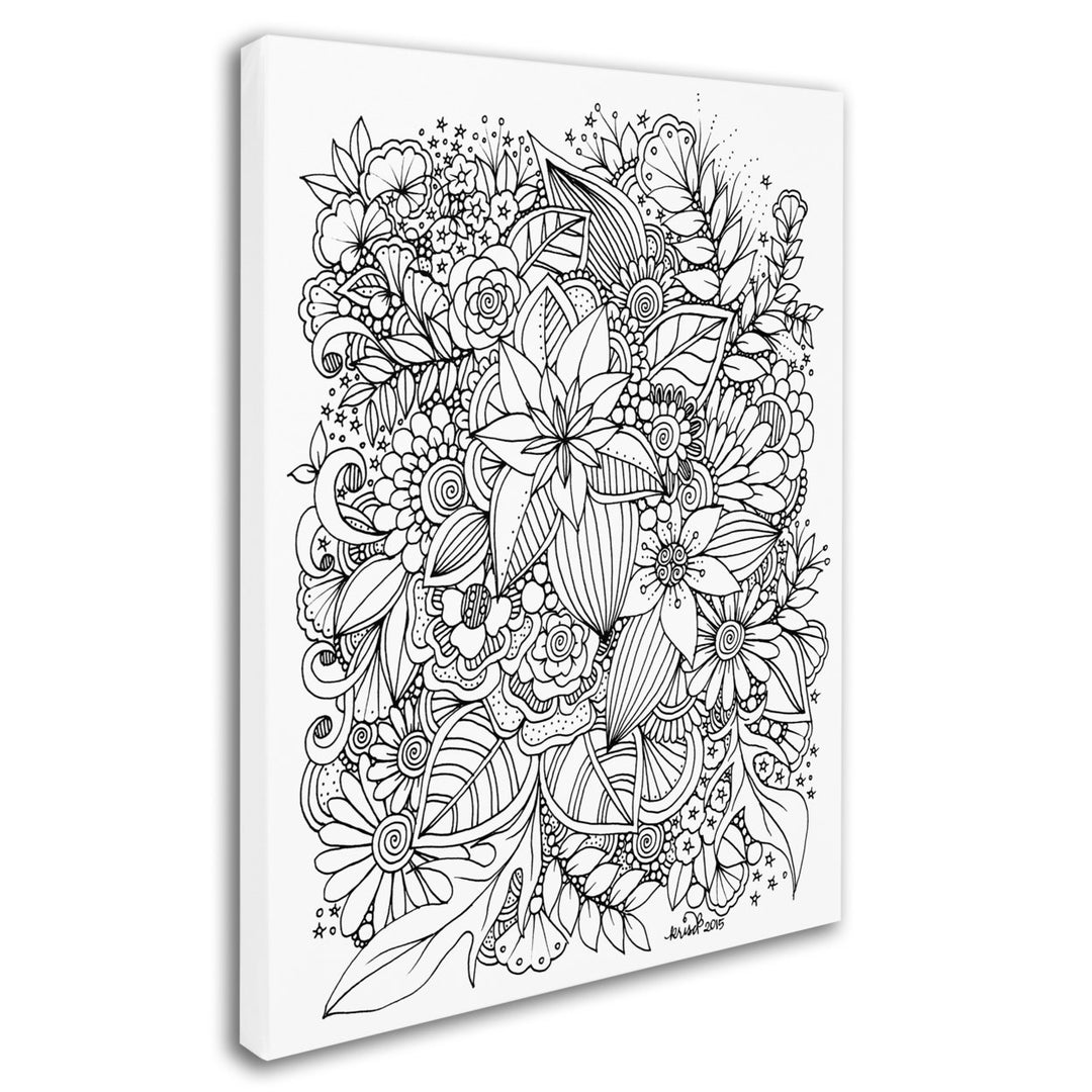 KCDoodleArt Zendoodle 6 14 x 19 Canvas Art Image 3