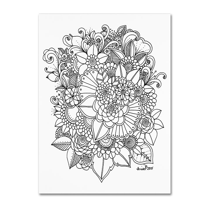 KCDoodleArt Zendoodle 7 14 x 19 Canvas Art Image 1