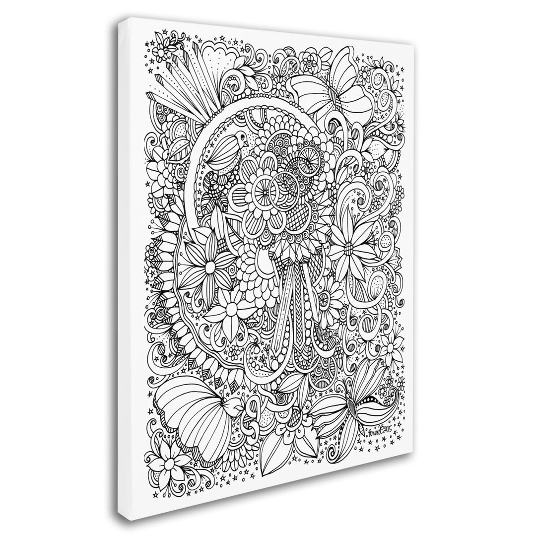 KCDoodleArt Zendoodle 8 14 x 19 Canvas Art Image 3