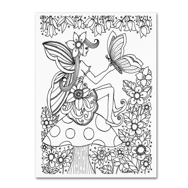 KCDoodleArt Fairy 7 14 x 19 Canvas Art Image 2