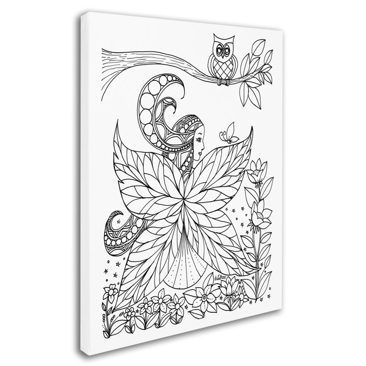 KCDoodleArt Fairy 6 14 x 19 Canvas Art Image 3