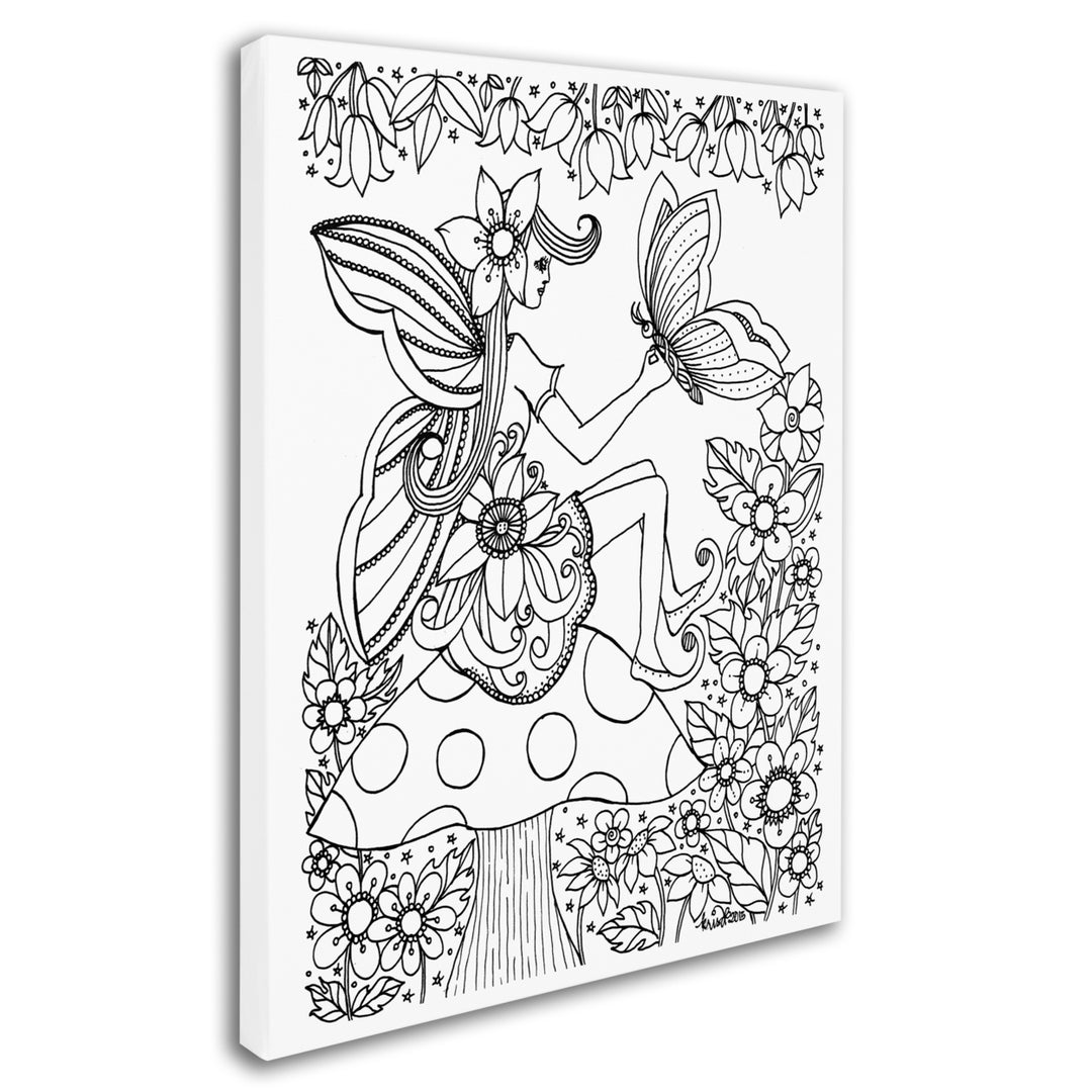 KCDoodleArt Fairy 7 14 x 19 Canvas Art Image 3