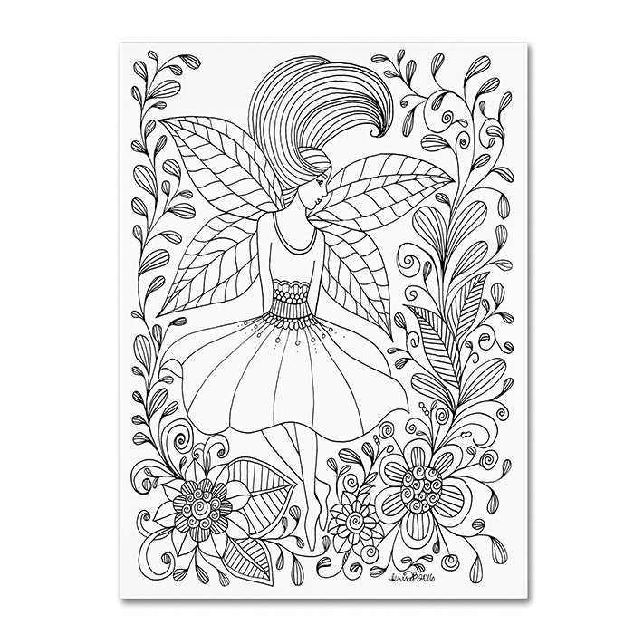 KCDoodleArt Fairy 10 14 x 19 Canvas Art Image 1