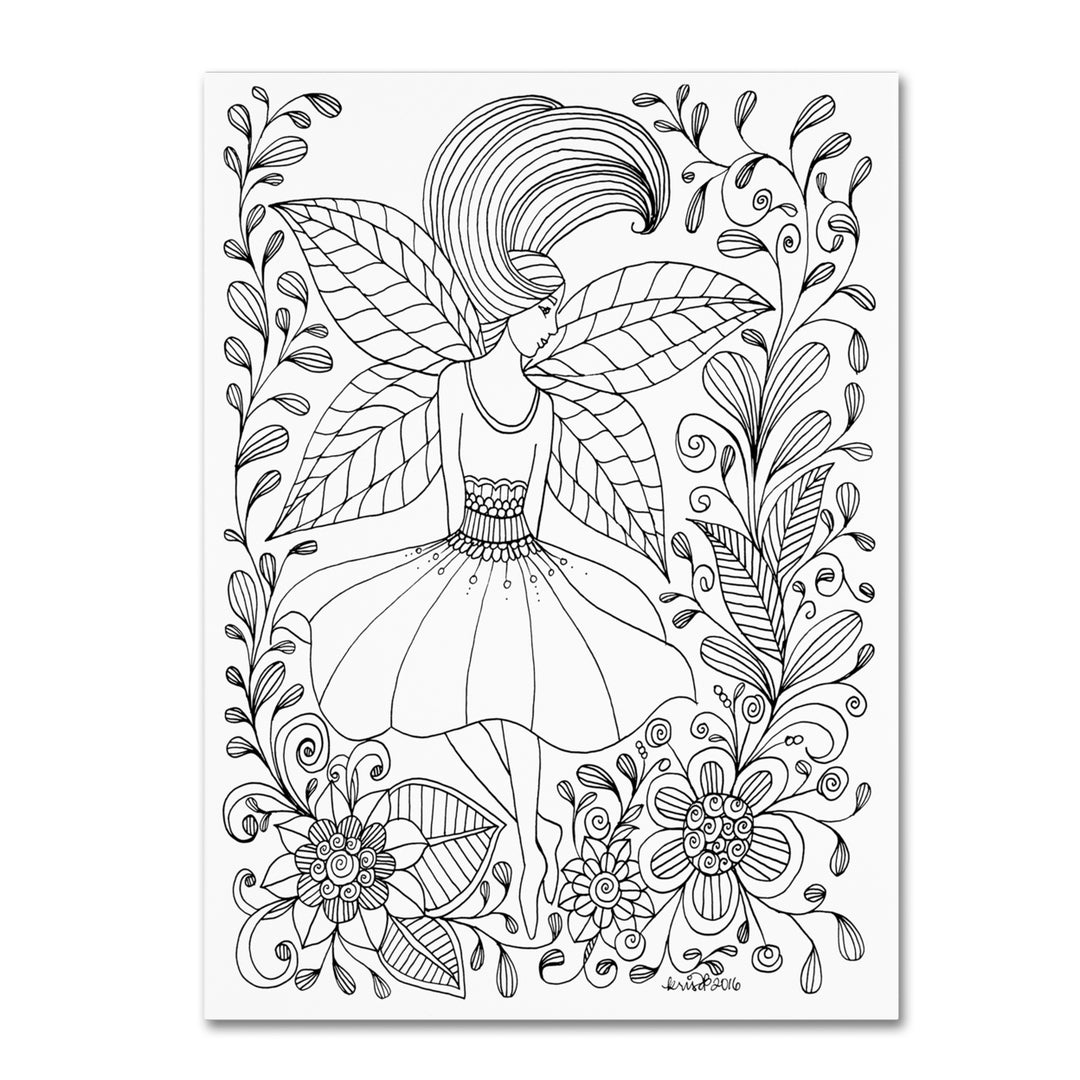 KCDoodleArt Fairy 10 14 x 19 Canvas Art Image 2