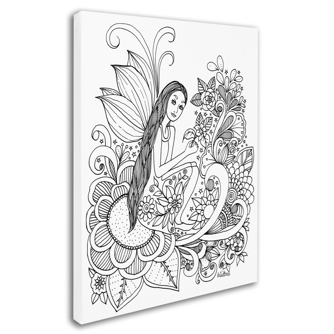 KCDoodleArt Fairy 12 14 x 19 Canvas Art Image 3