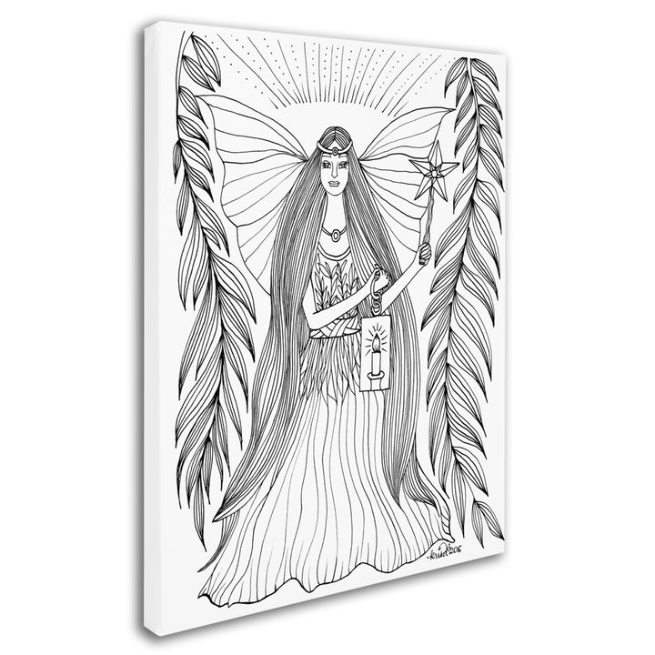 KCDoodleArt Fairy 15 14 x 19 Canvas Art Image 3