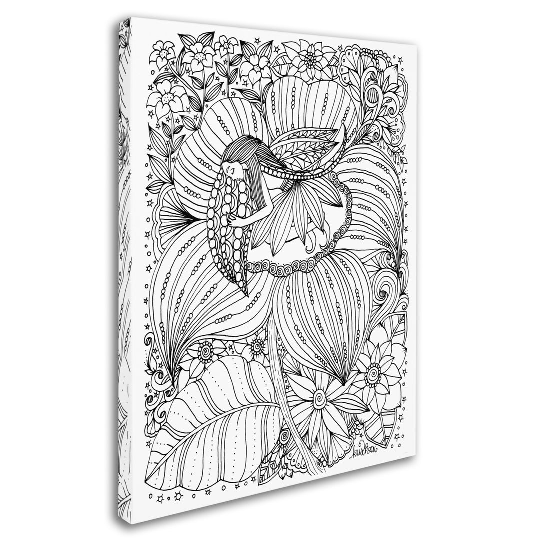 KCDoodleArt Fairy 16 14 x 19 Canvas Art Image 3