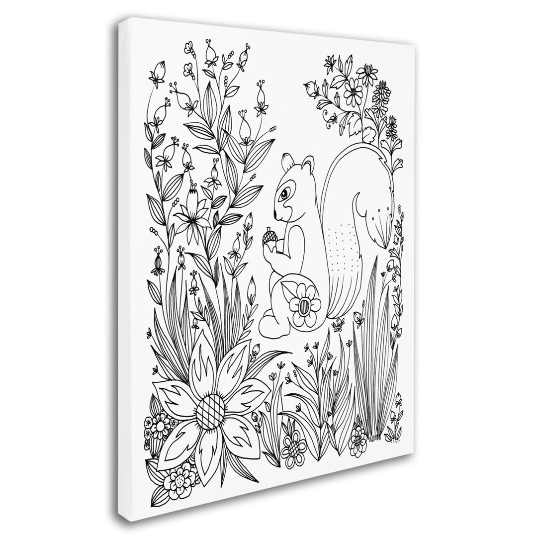 KCDoodleArt Fairies and Woodland Creatures 10 14 x 19 Canvas Art Image 3