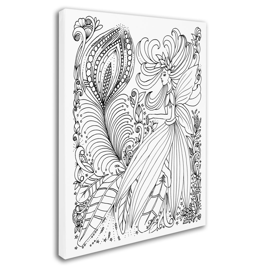 KCDoodleArt Fairies and Woodland Creatures 15 14 x 19 Canvas Art Image 3