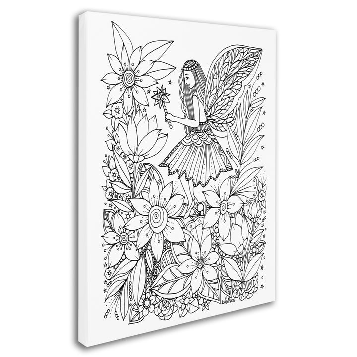 KCDoodleArt Fairies and Woodland Creatures 14 14 x 19 Canvas Art Image 3