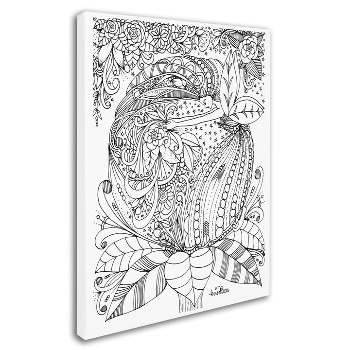 KCDoodleArt Fairies and Woodland Creatures 16 14 x 19 Canvas Art Image 3