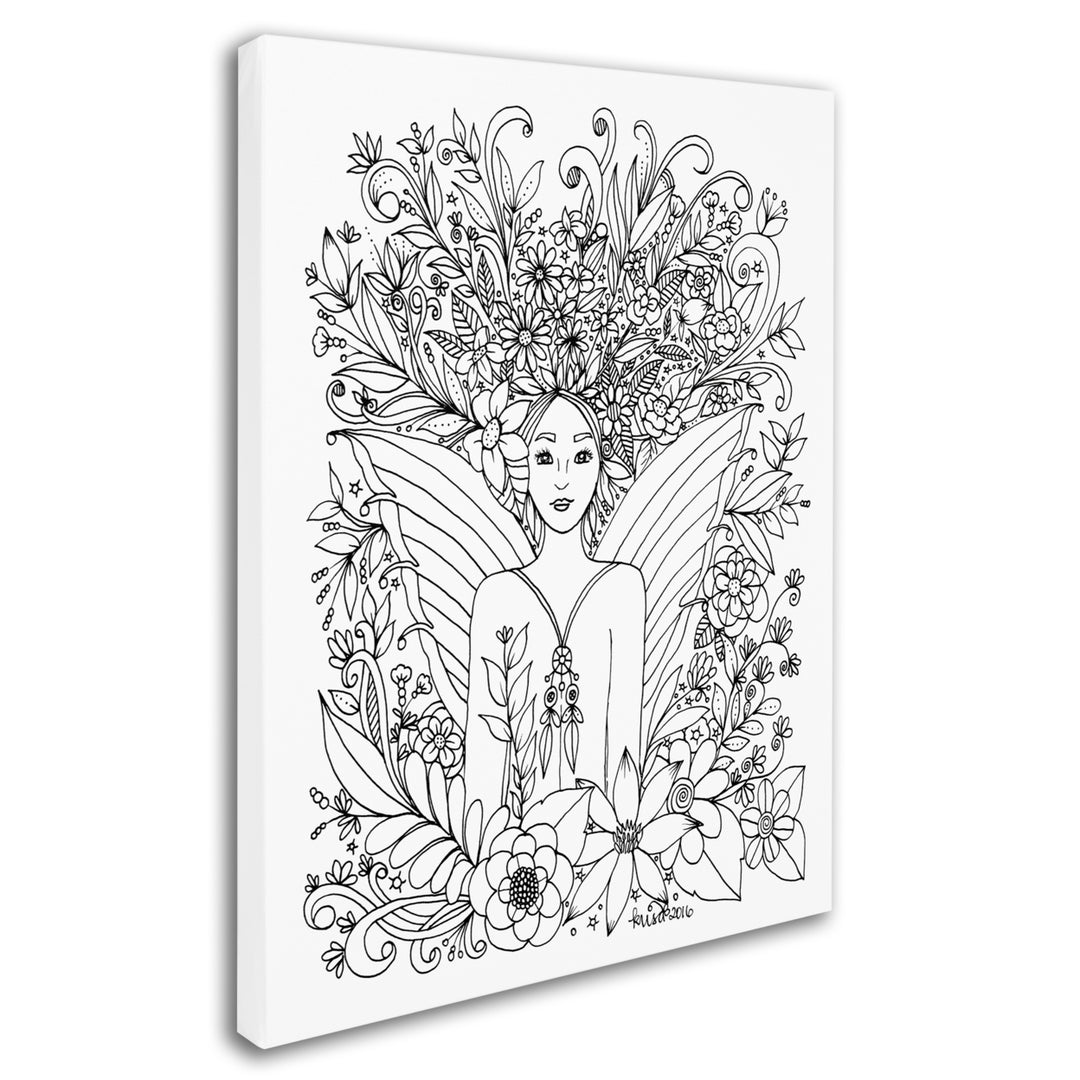 KCDoodleArt Fairies and Woodland Creatures 18 14 x 19 Canvas Art Image 3