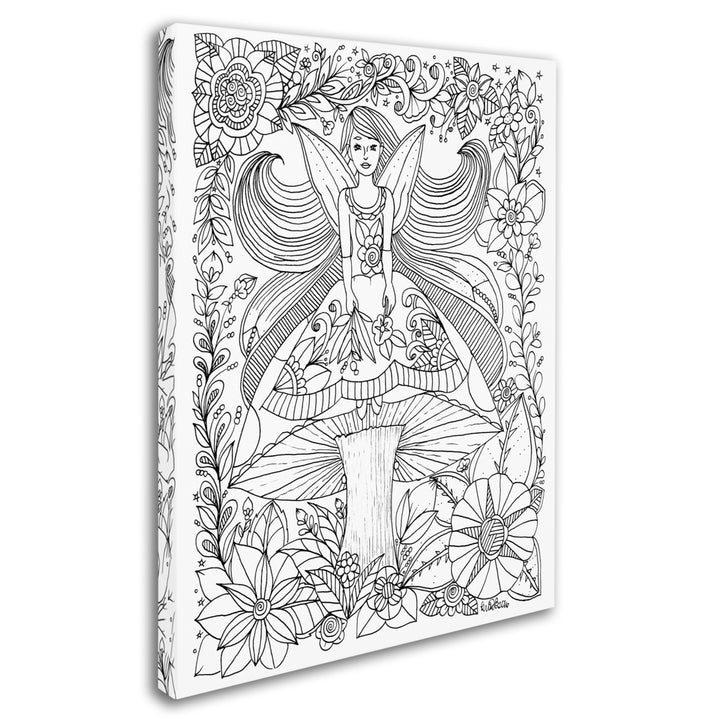 KCDoodleArt Fairies and Woodland Creatures 24 14 x 19 Canvas Art Image 3