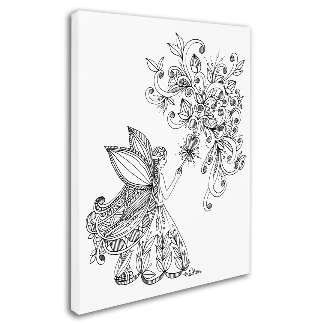 KCDoodleArt Fairies and Woodland Creatures 25 14 x 19 Canvas Art Image 3