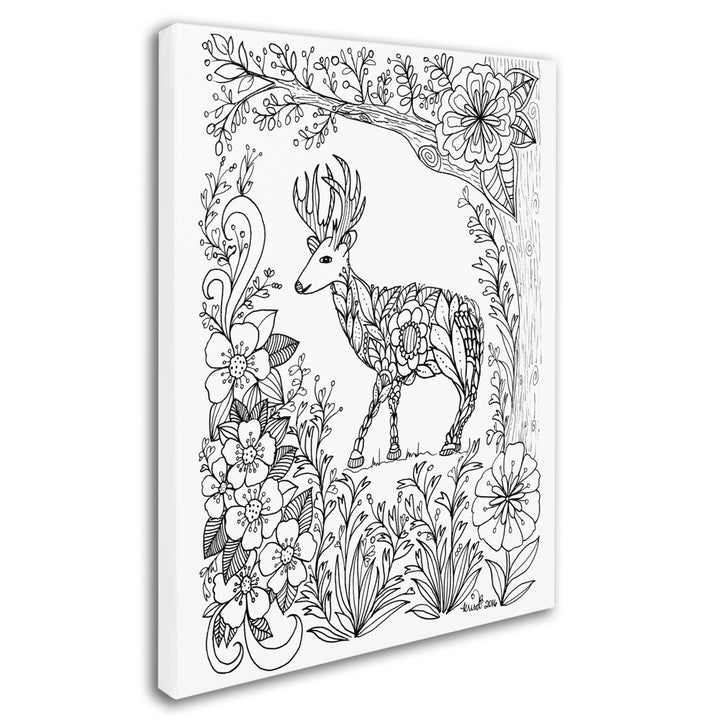 KCDoodleArt Fairies and Woodland Creatures 29 14 x 19 Canvas Art Image 3