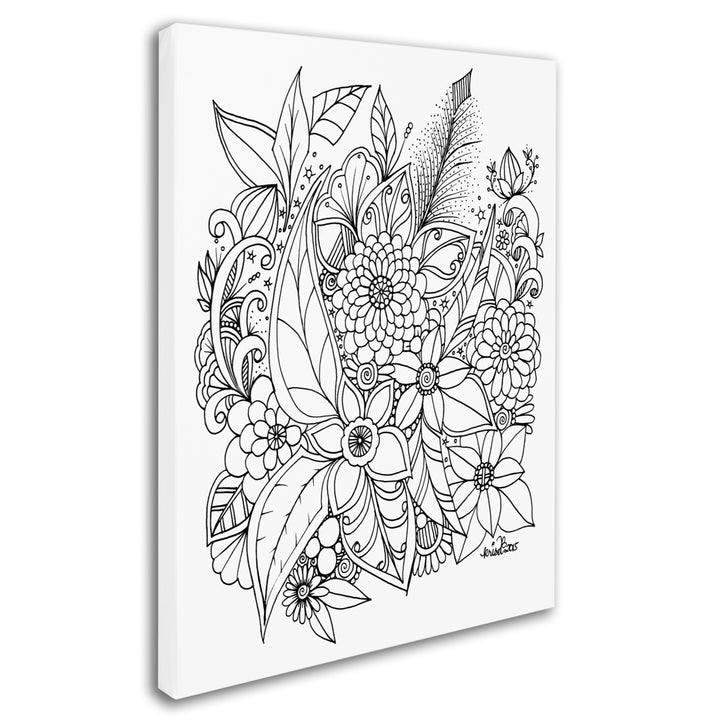 KCDoodleArt Enchanted Gardens 2 14 x 19 Canvas Art Image 3